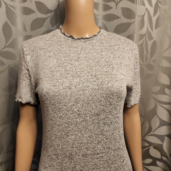 Gray Knit Sweater Dress - Picture 3 of 12